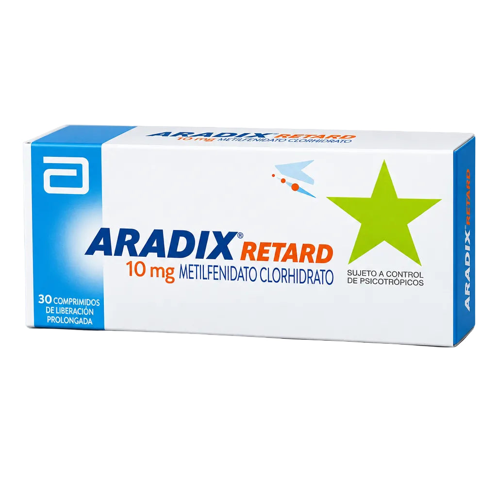 Aradix Retard 10 mg x 30 Compridos de Liberación Prolongada "Ley Cenabast"