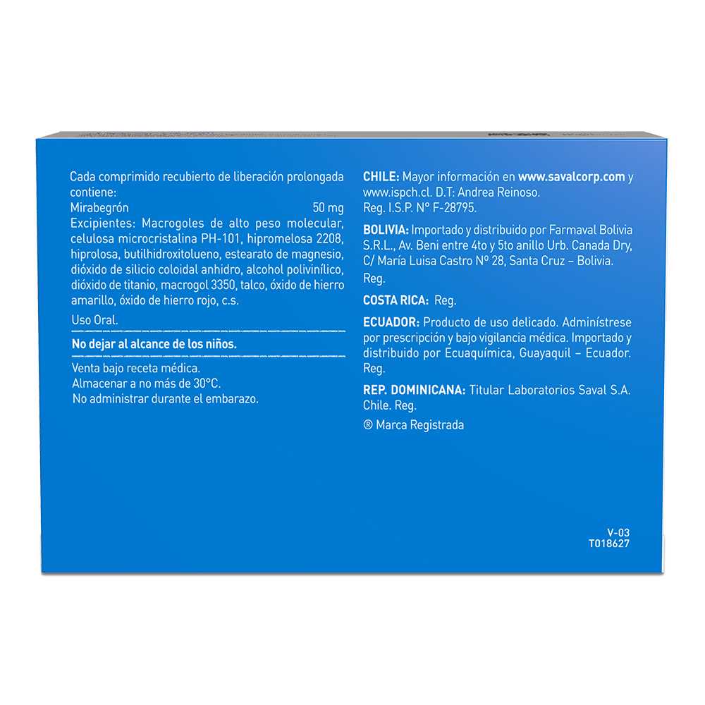 Mictium 50mg x 30 comprimidos de liberación prolongada