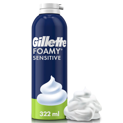 Gillette Foamy Espuma De Afeitar Piel Sensible 322Ml (312G)
