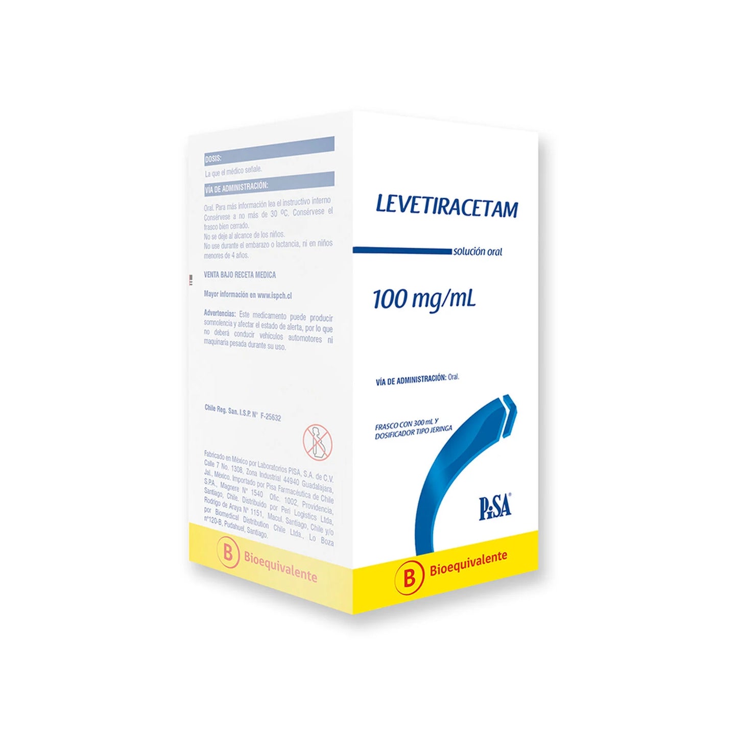 Levetiracetam Solución Oral 100mg/mL X300mL