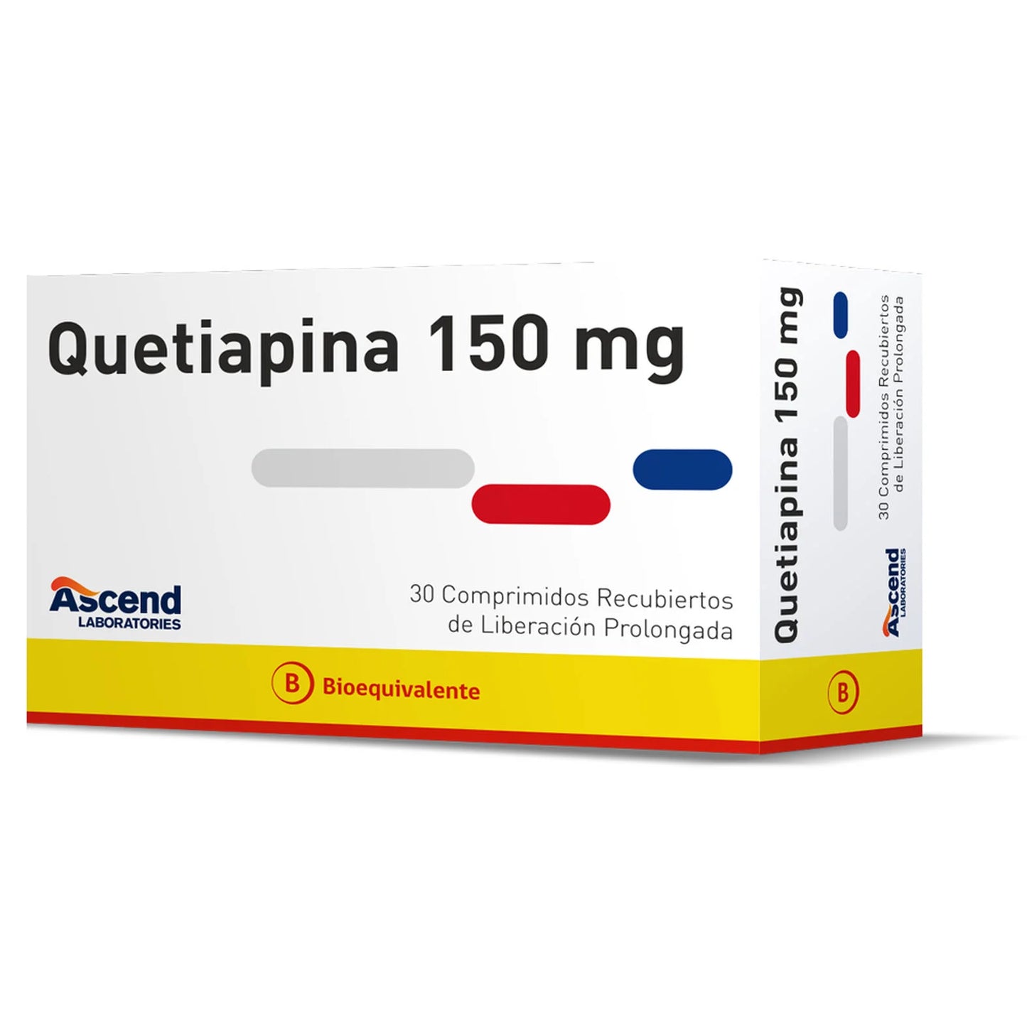 Quetiapina 150mg LP X 30 comprimidos recubiertos "Ley Cenabast"