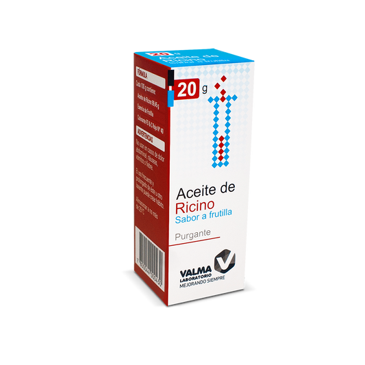 Aceite de Ricino Purgante "Sabor Frutilla" x 20 g