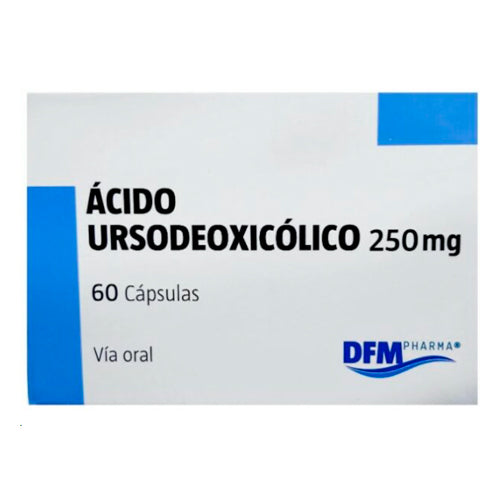 Ácido Ursodeoxicólico 250 mg x 60 cápsulas