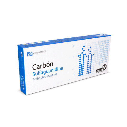 Carbón Sulfaguanidina x 20 comprimidos