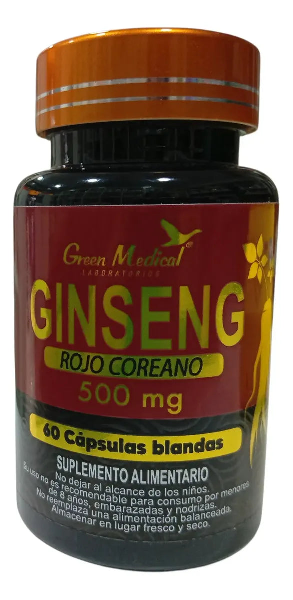 Ginseng Rojo coreano x 60 Cápsulas Blandas