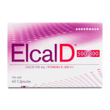 ELCAL D 500 / 800 mg Calcio + Vit. D3  x 60 cápsulas