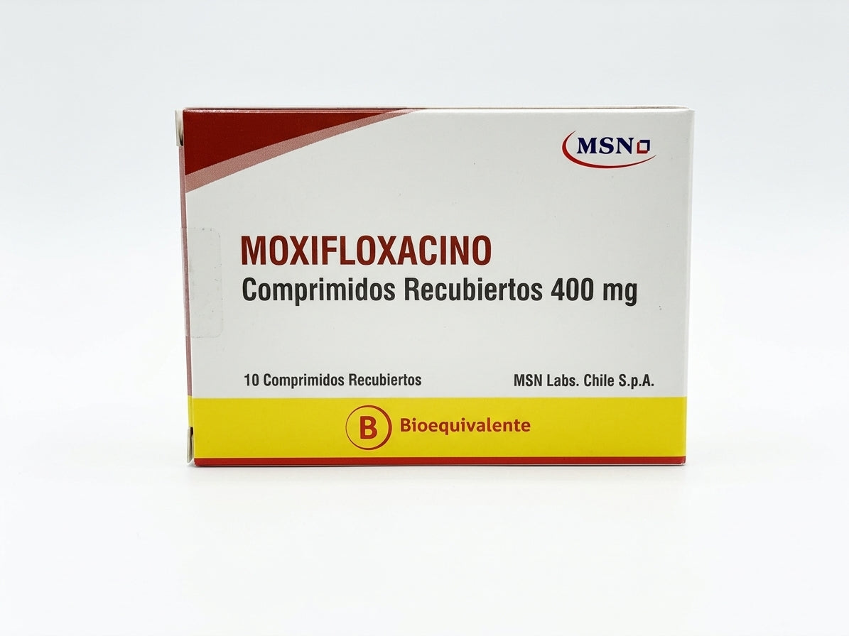 Moxifloxacino 400mg X 10 Comprimidos Recubiertos
