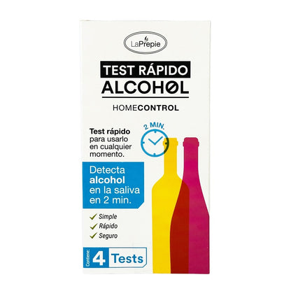 Test rápido Alcohol X 4 unidades