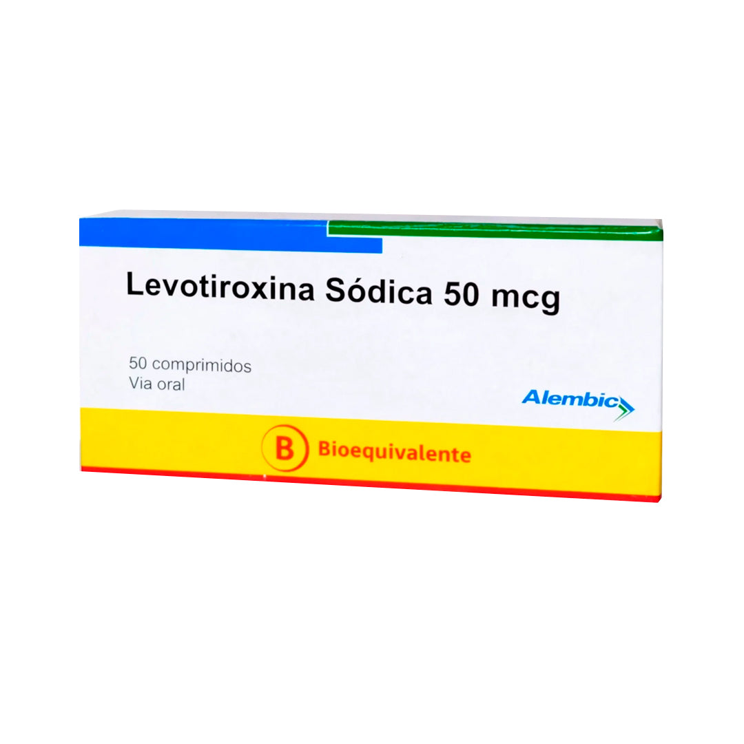 Levotiroxina Comprimidos 50mcg (Cenabast).