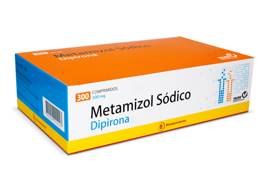 Metamizol Sodico Dipirona 300 mg x 300 comp
