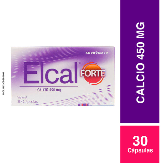 Elcal D Forte 450 mg x 30 cápsulas