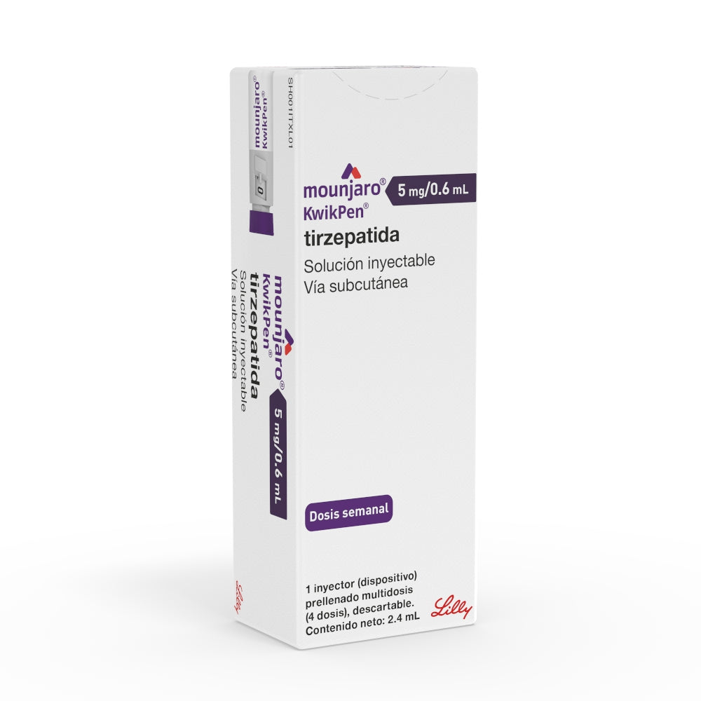 Preventa - Mounjaro Tirzepatida 5mg/0.6ml Inyectable 1 Dispositivo + 4 agujas