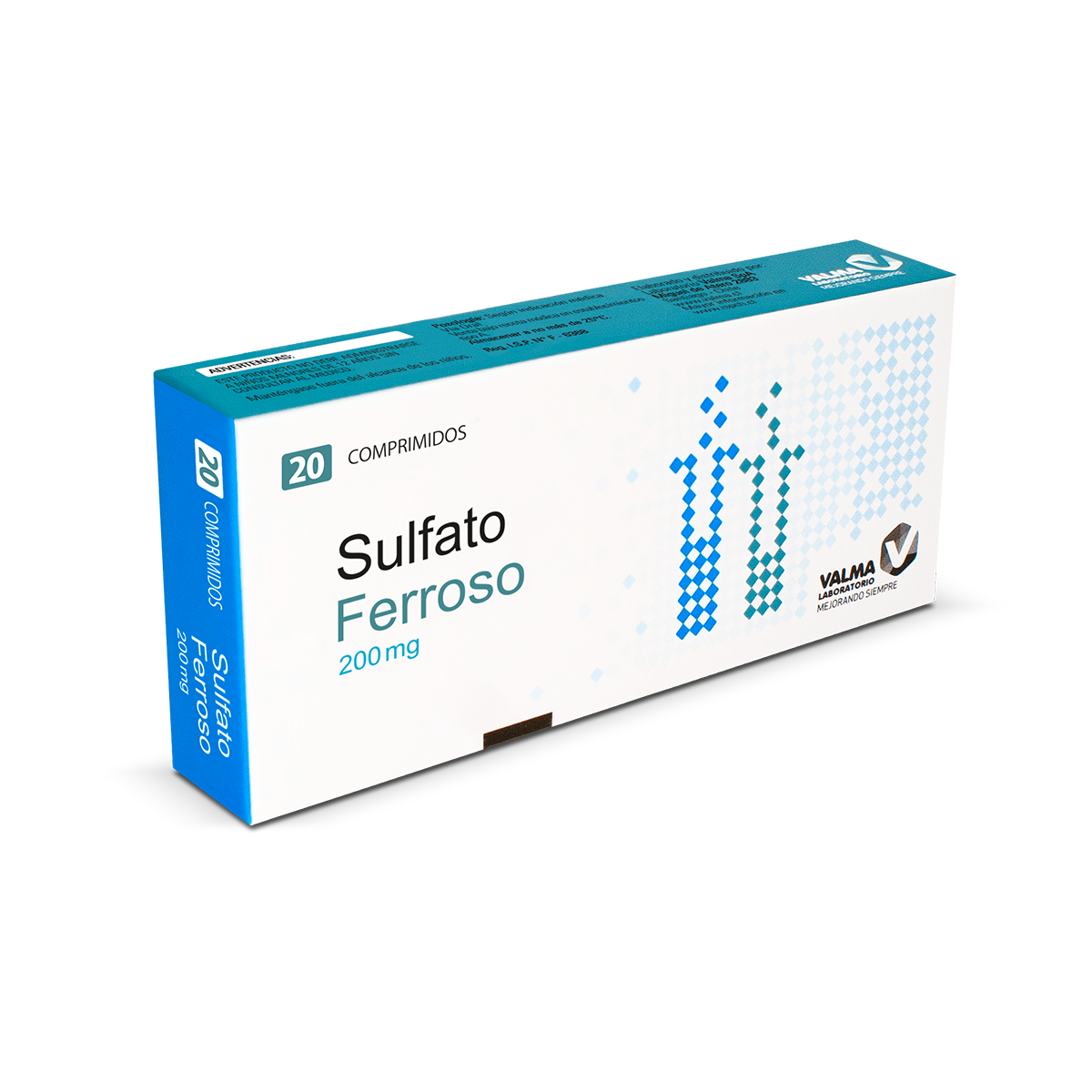 Sulfato Ferroso 200 mg x 20 comprimidos "Ley Cenabast".