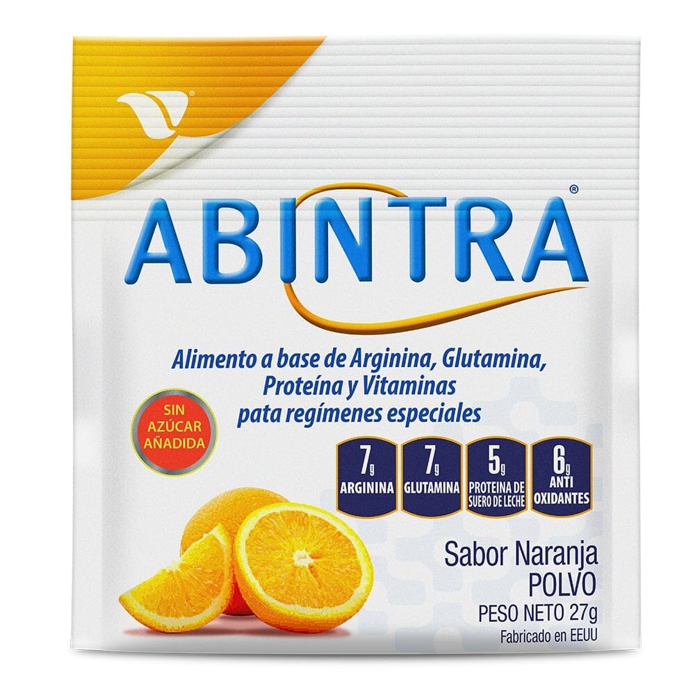 Abintra "Vitaminas" Sobre - Polvo Sabor naranja x 27 g Farmex-Pluxee-Persistente 