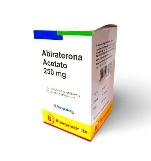 Abiraterona 250 mg x 120 comprimidos recubiertos. Farmex-Yapp-Programa-Boleta 