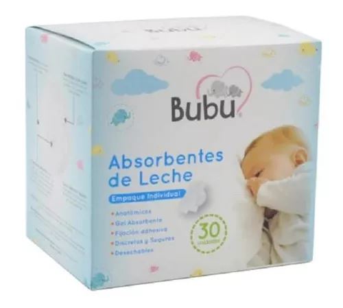 Absorbentes de leche Bubu x 30 unidades.