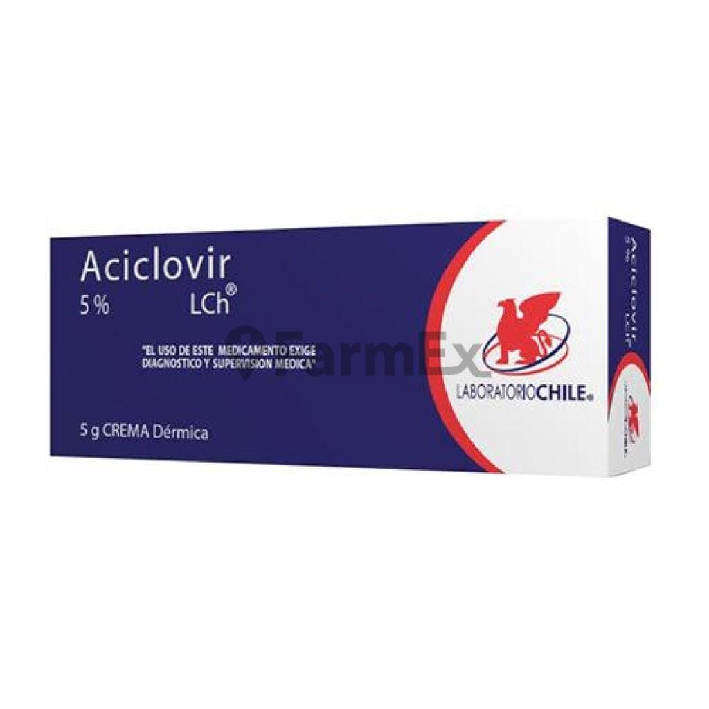 Aciclovir 5 % Crema x 5 g Farmex-VidaTres-Persistente 