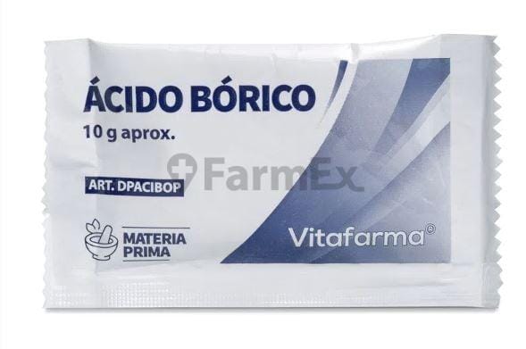 Ácido Bórico en Sobre x 10 g Farmex-Fonasa-Persistente 