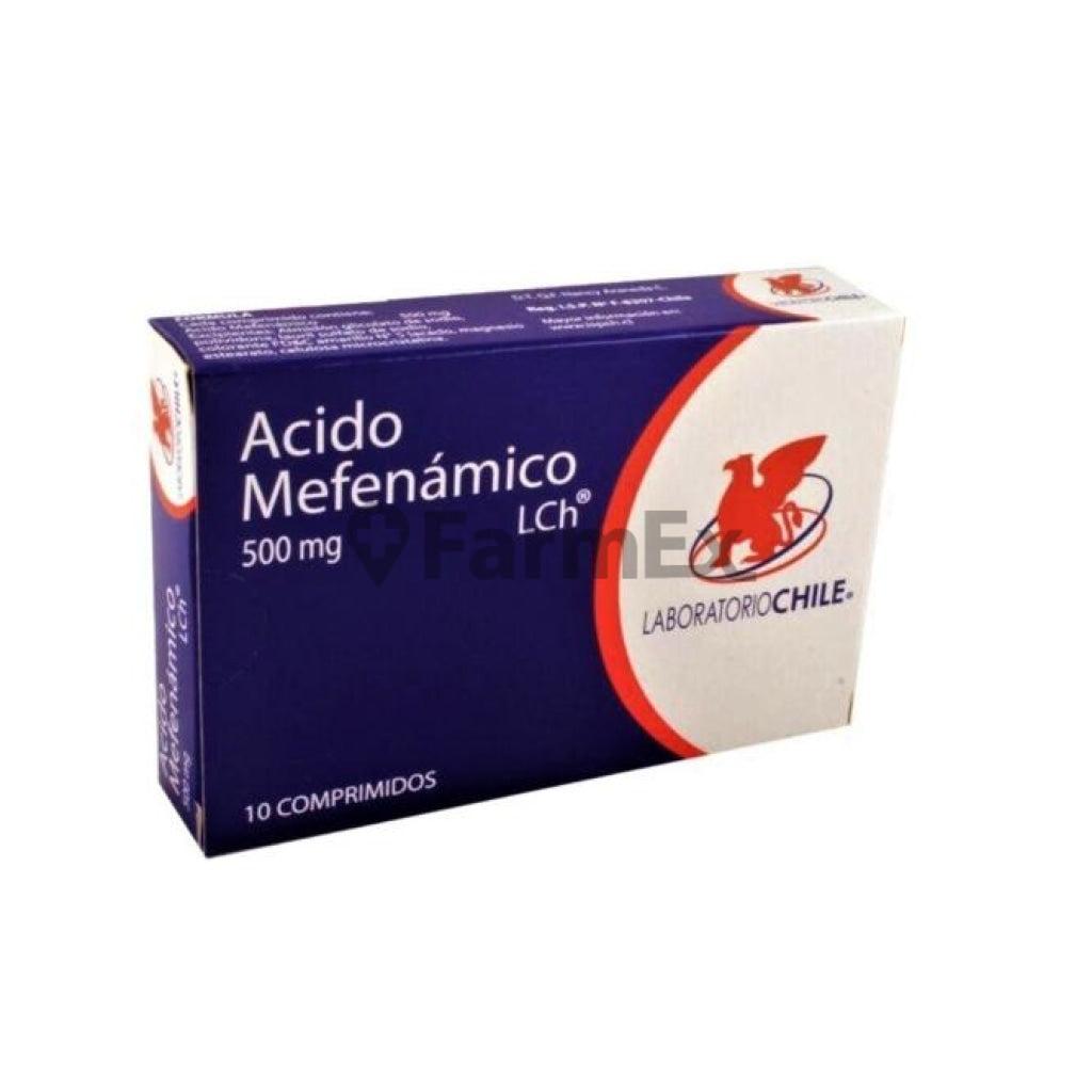 Acido Mefenámico 500 mg x 10 Comprimidos.