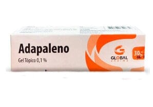 Adapaleno 0.1% gel tópico x 30 g "Ley Cenabast" Global Pharma 