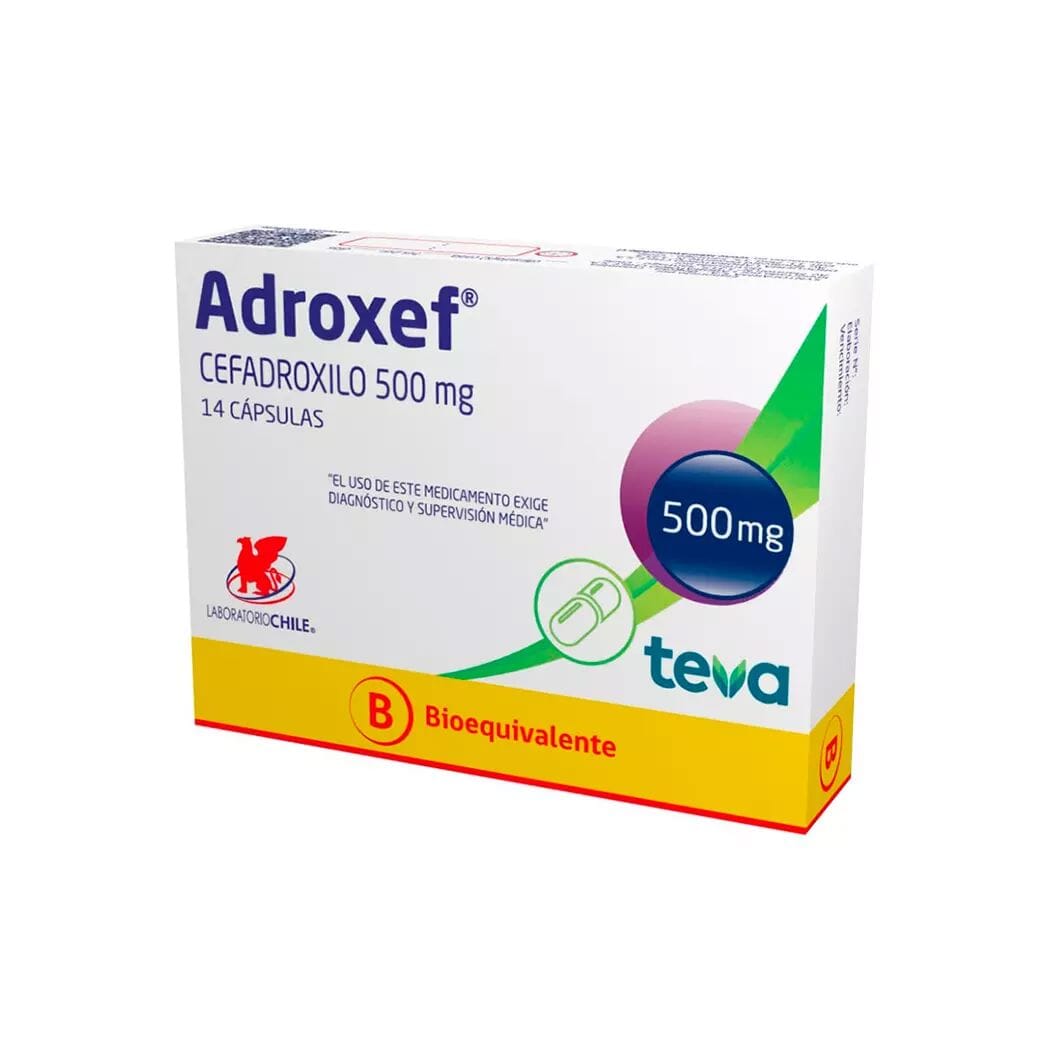 Adroxef 500 mg x 14 Cápsulas Farmex-Pluxee-Persistente 