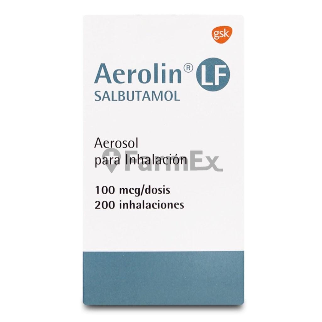 Aerolin LF Inhalador Salbutamol 100 mcg x 200 dosis susc-1 de 2 meses Farmex-Suscripciones-Persistente 