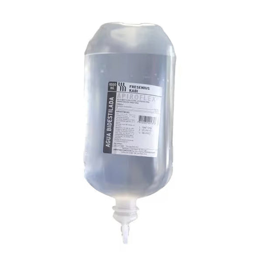 Agua Bidestilada Estéril Apirógena x1000mL SANDERSON 