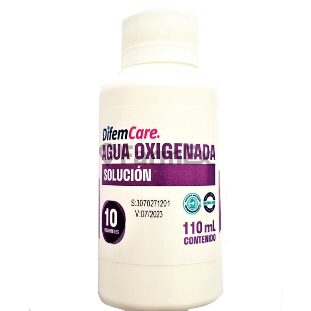 Agua Oxigenada 10 Vol x 110 mL. Farmex-Fonasa 