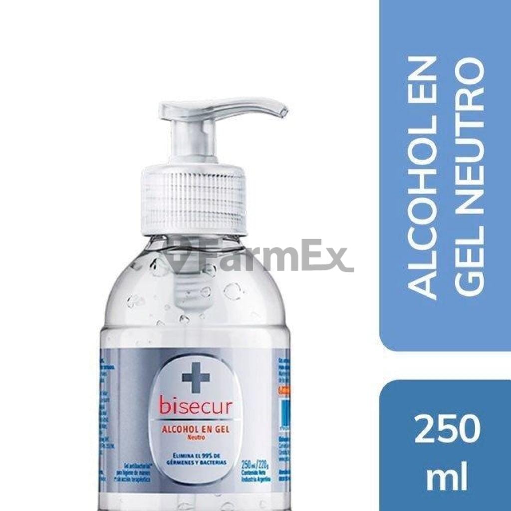 Alcohol Gel Bisecur 70% x 250 mL Farmex-VidaTres-Persistente 