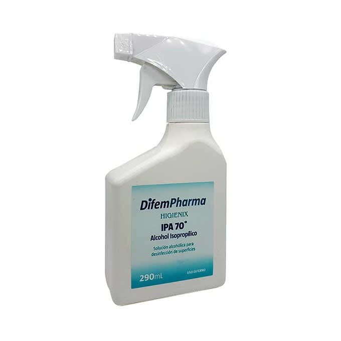 Alcohol Higienix Isopropilico 70°Spray x 290 mL DIFEMPHARMA 
