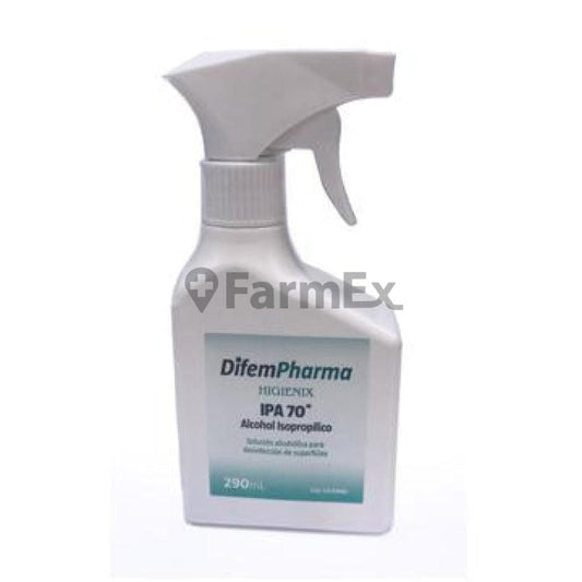 Alcohol Higienix Isopropilico 70°Spray x 290 mL Farmex-BanMedica-Persistente 