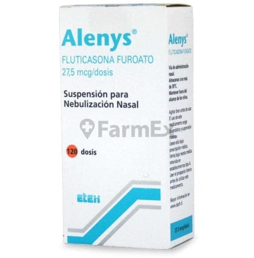 Alenys suspensión nasal 27,5 mcg / dosis x 120 dosis "Ley Cenabast" Farmex-MiaHealth-Persistente 