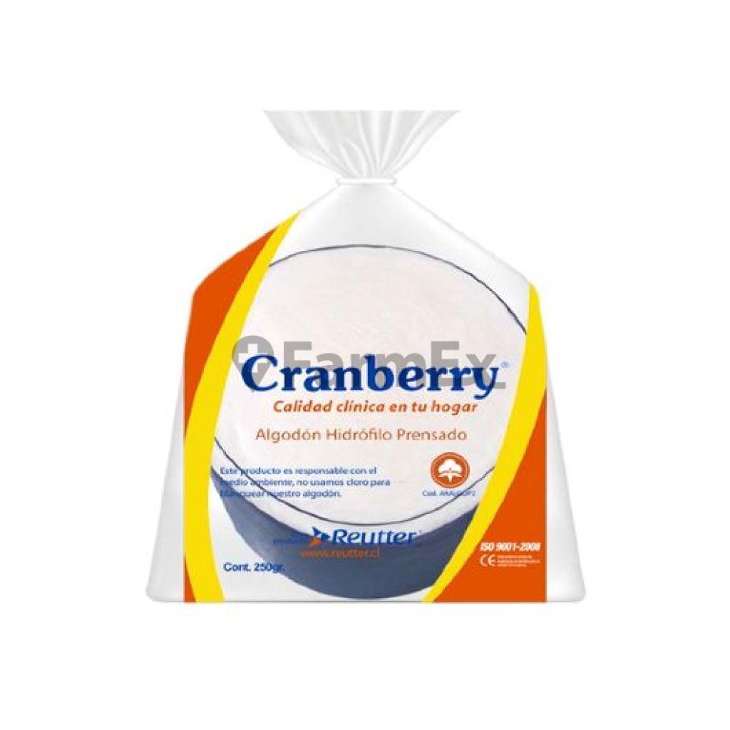 Algodón Cranberry Hidrofilo Prensado x 250 g.