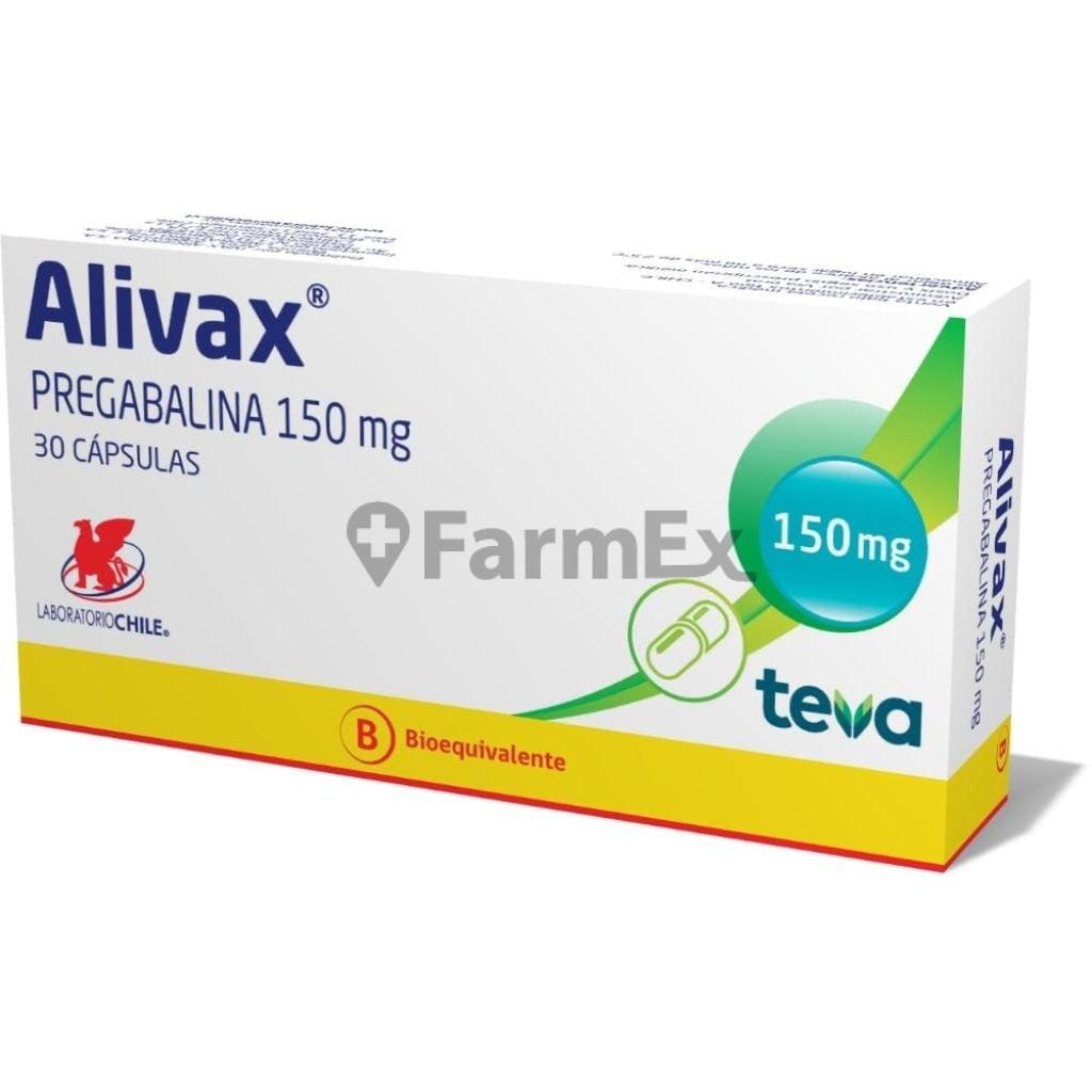 Alivax 150 mg x 30 cápsulas Farmex-BanMedica-Persistente 