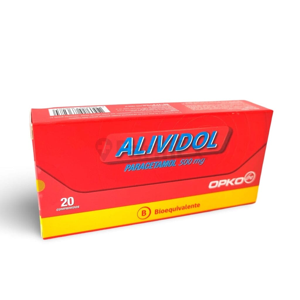 Alividol Paracetamol 500 mg x 20 comprimidos Farmex-Pluxee-Persistente 