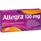 Allegra 120 mg x 30 comprimidos.