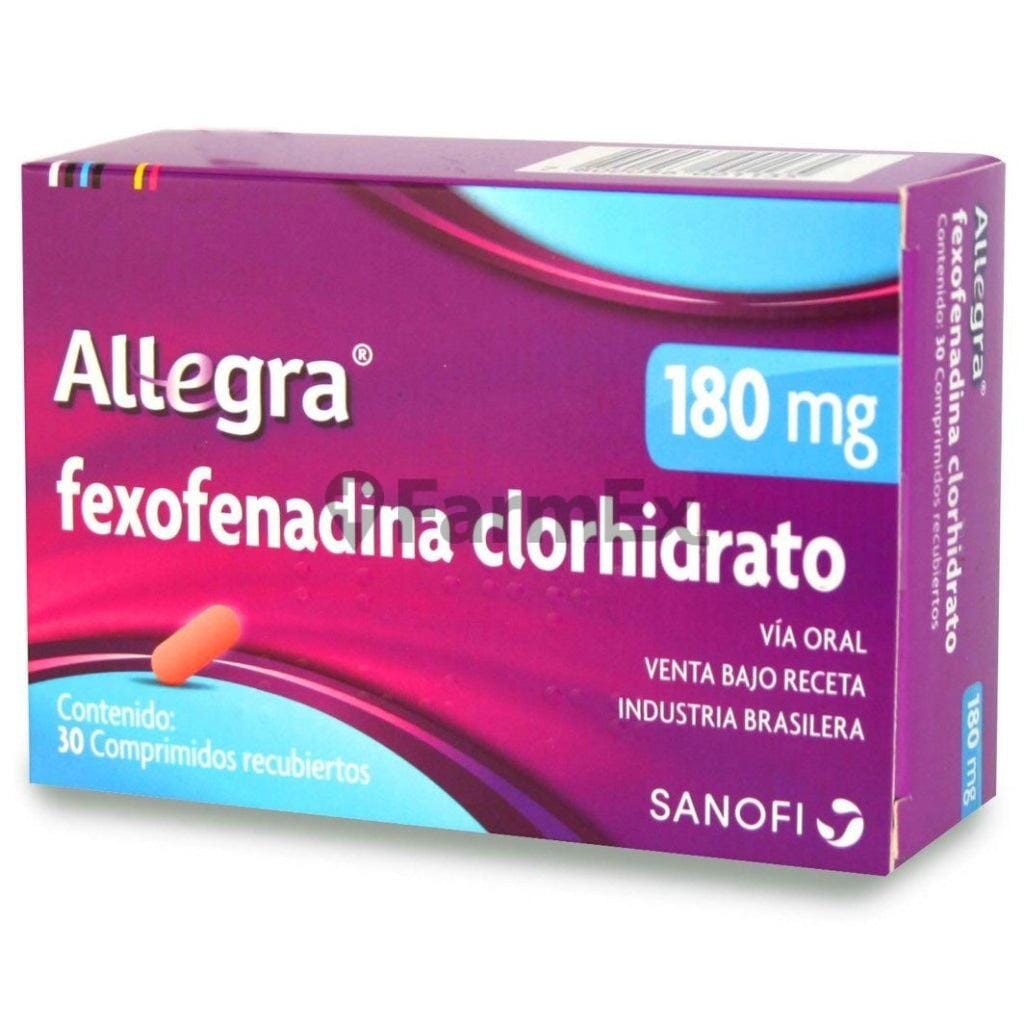 Allegra 180 mg x 30 comprimidos Farmex-VidaTres-Persistente 