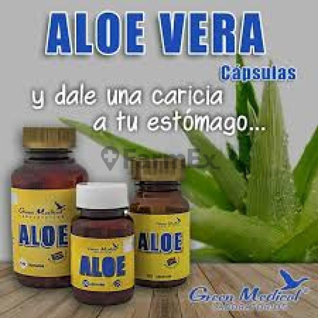 Aloe Vera x 60 cápsulas Farmex-Fonasa-Persistente 