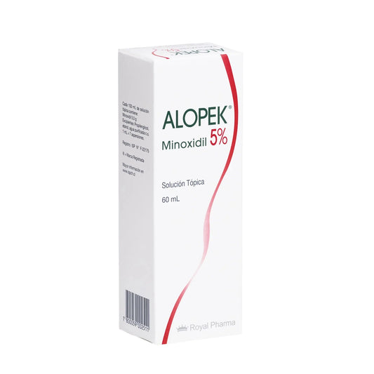 Alopek Solución Tópica 5 % x 60 mL ROYAL FARMA 