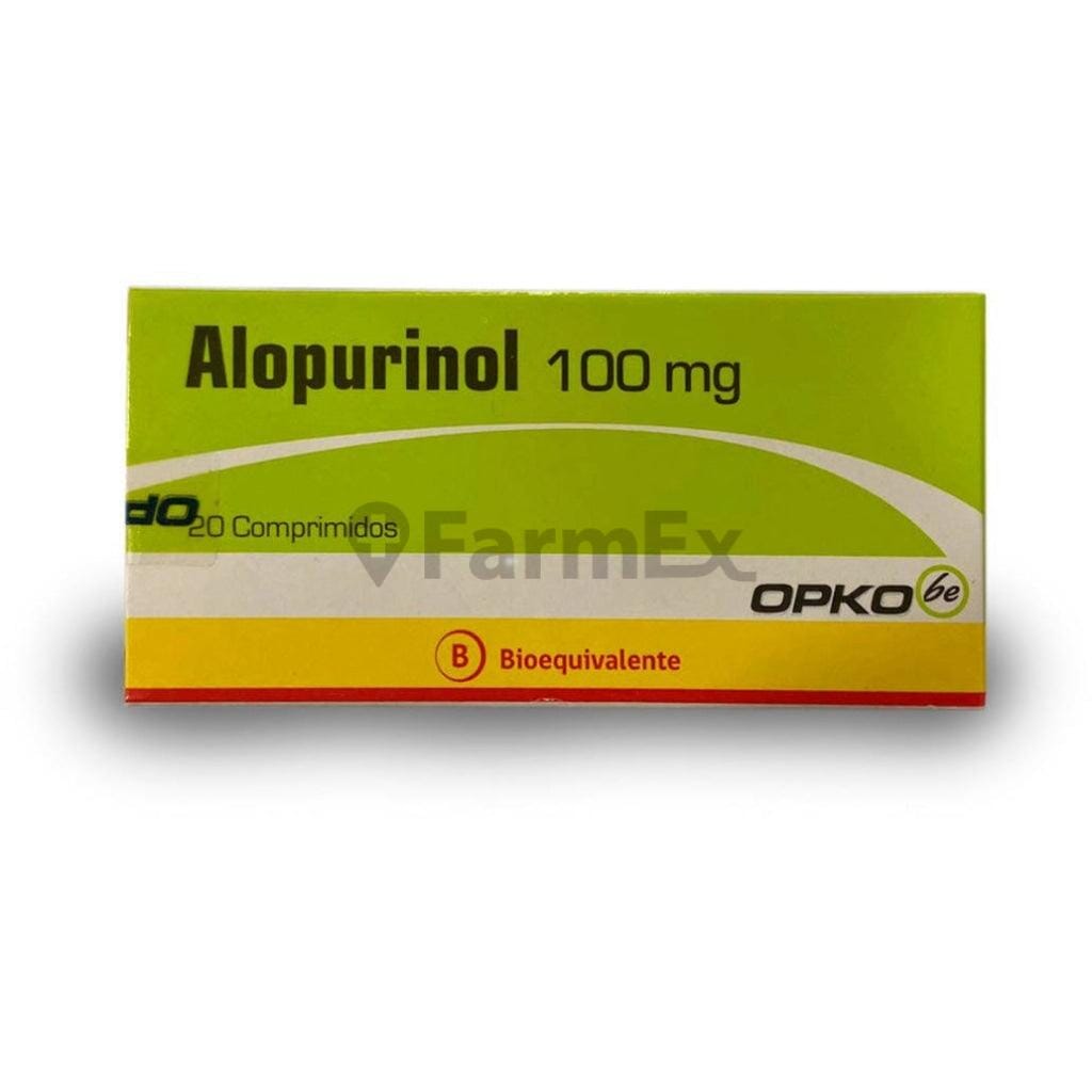 Alopurinol 100 mg x 20 comprimidos