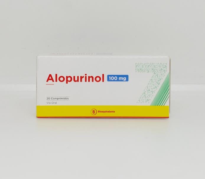 Alopurinol 100 mg x 20 comprimidos.
