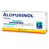 Alopurinol 100 mg x 20 comprimidos susc-1 de 2 meses