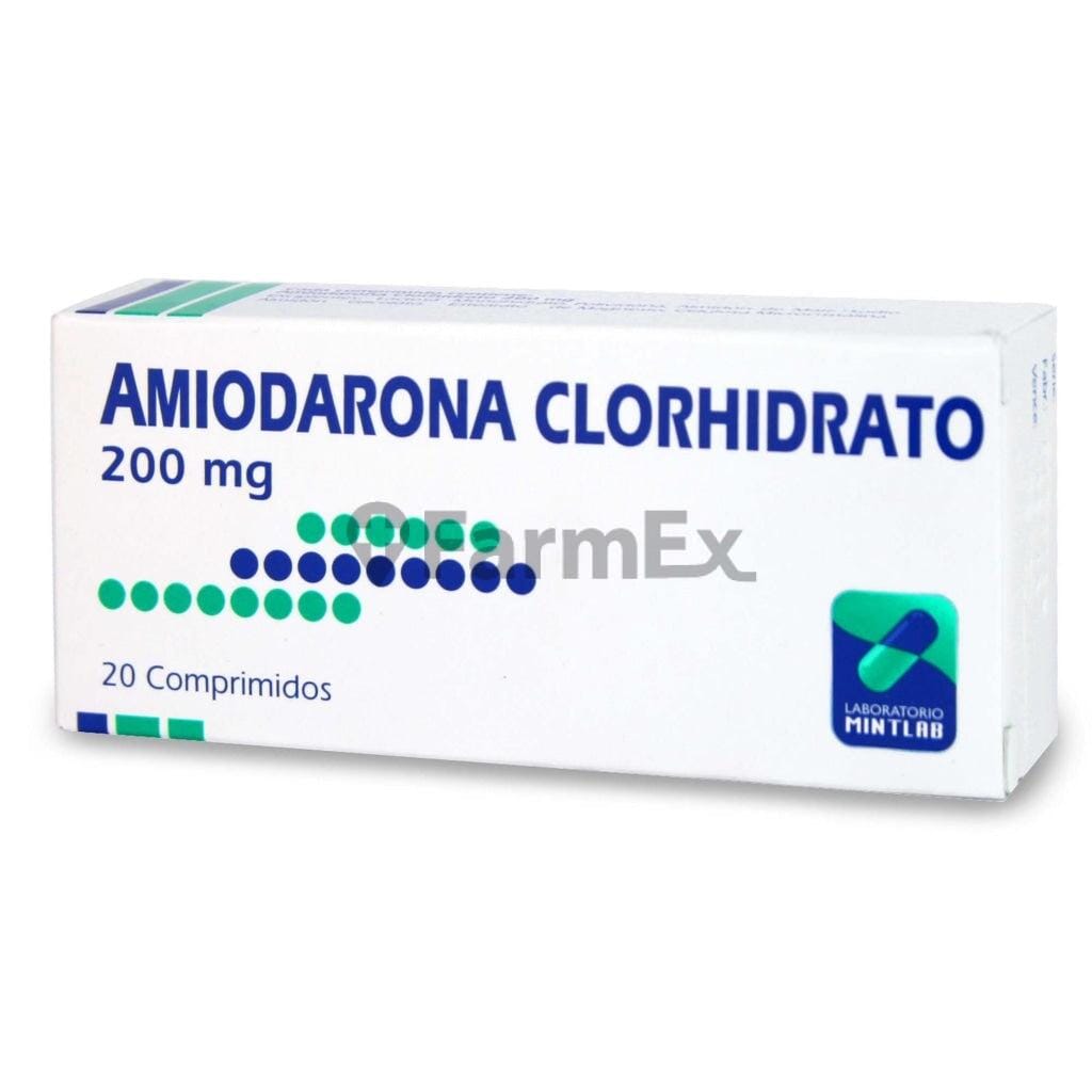 Amiodarona 200 mg x 20 comprimidos Farmex-MiaHealth-Persistente 