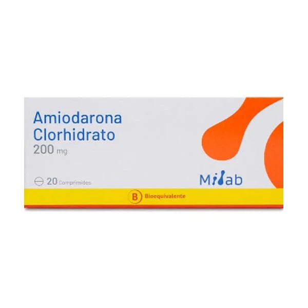 Amiodarona Clorhidrato 200mg X 20 comprimidos "Ley Cenabast"