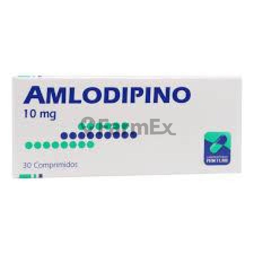 Amlodipino 10 mg x 30 comprimidos Farmex-BanMedica-Persistente 
