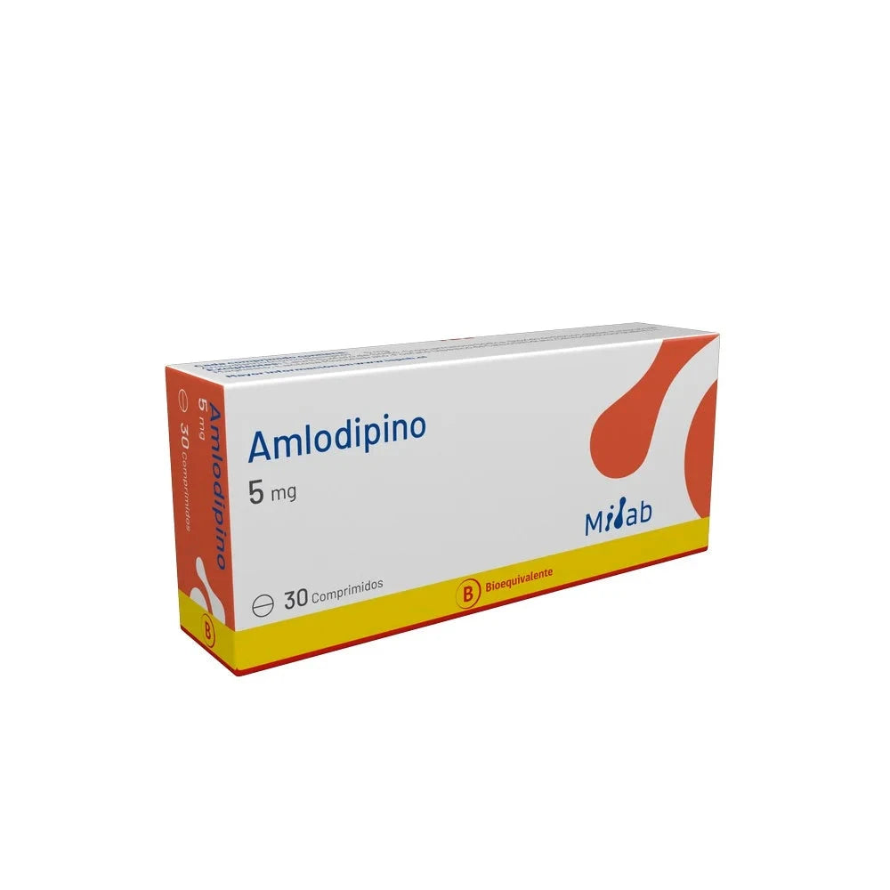Amlodipino 5 mg x 30 comprimidos MINTLAB 