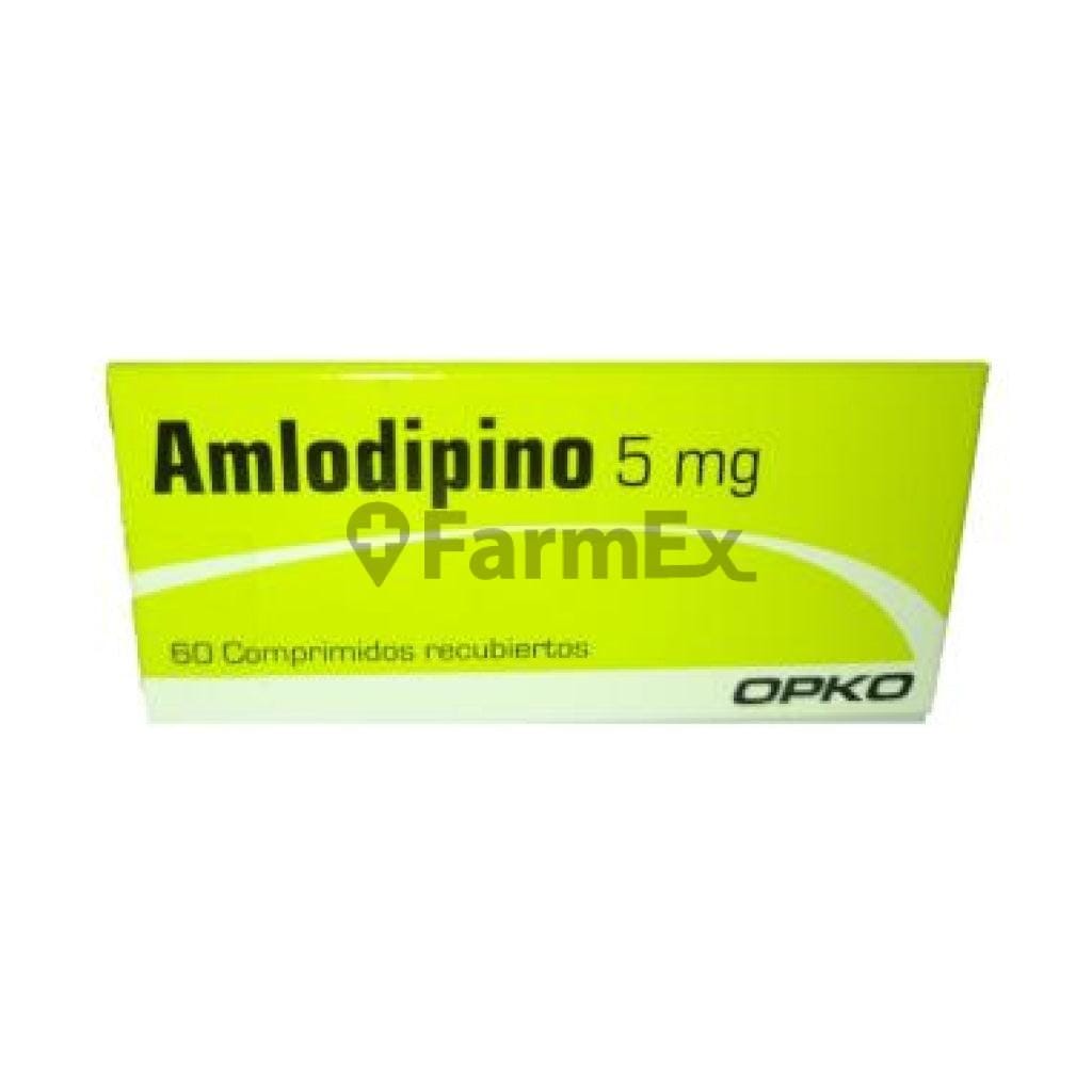 Amlodipino 5 mg x 60 comprimidos. Farmex-Fonasa 