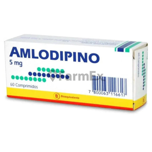 Amlodipino 5 mg x 60 comprimidos susc-1 de 2 meses Farmex-Suscripciones-Persistente 