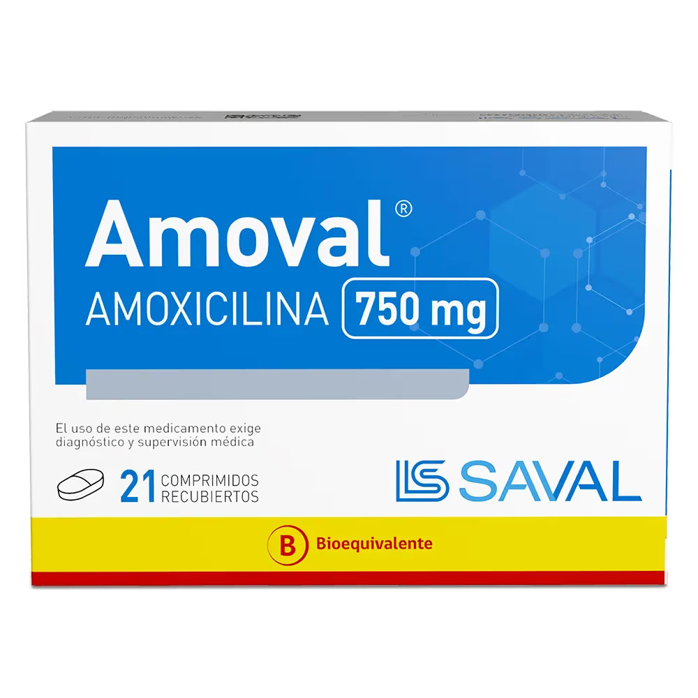 Amoval 750mg X 21 Comprimidos SAVAL 