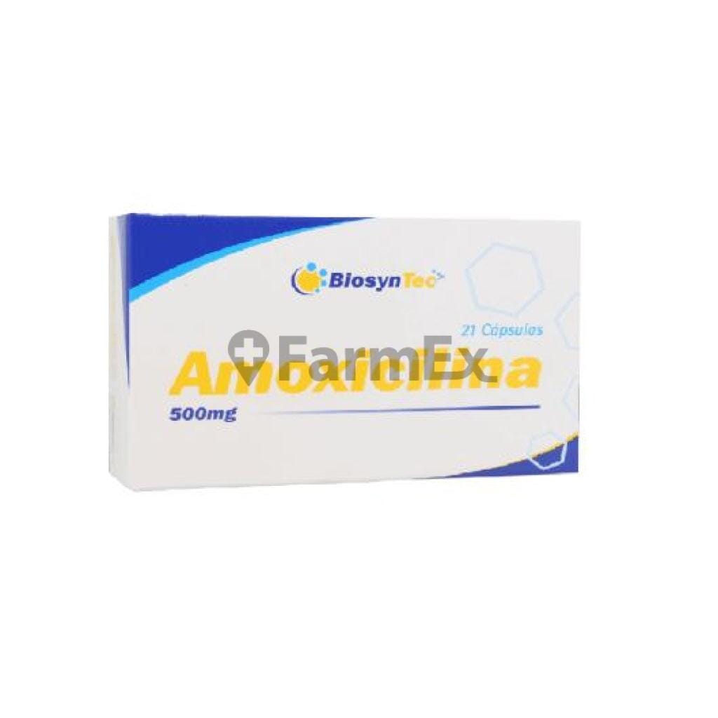 Amoxicilina 500 mg x 21 comprimidos Farmex-BanMedica-Persistente 